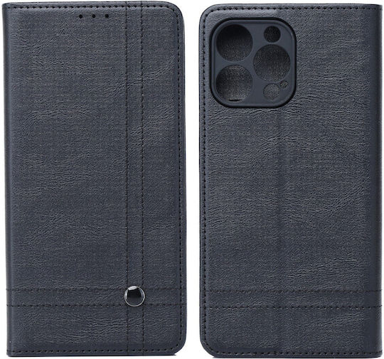 Smart Silicone / Synthetic Leather Book Black (Moto G05 / E15)
