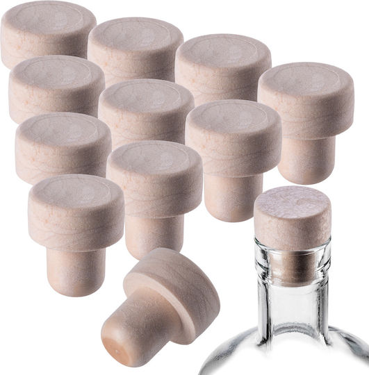 Mushroom Stopper Bottles Bottle Closures Corks Liqueurs Ø21.5 Mm 10 Pcs