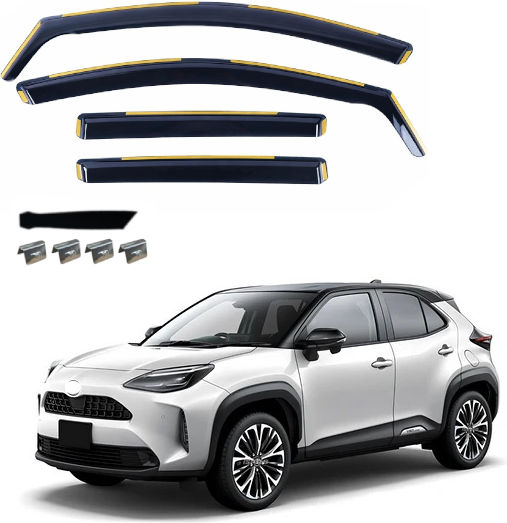 Auto Windschutzscheiben Set Vorder- und Rückseite für Toyota Yaris 4 Stück