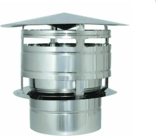 Chimney Crown Stainless Steel Anti-wind Heavy Type Techno Inox Diameter 120