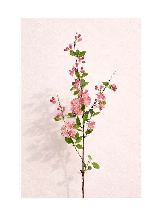 Κλαδι Ροζ Ανθη Μηλιας 0x0x126cm Μονόχρωμο Evergreens