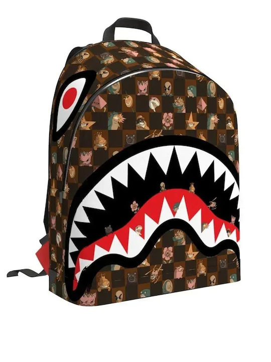 Sprayground Characters Σχολική Τσάντα Πλάτης Καφέ