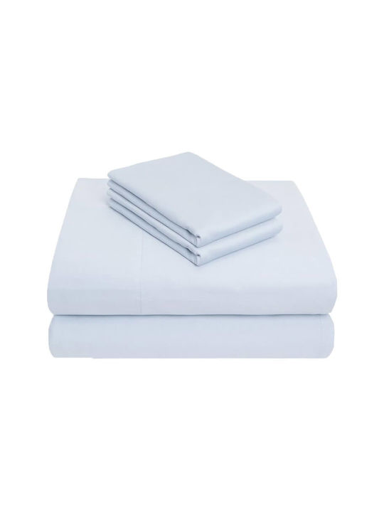 Bed Sheet Set With 2 Pillowcases Super Double 240x270cm 4 (3 Pieces)