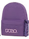 Polo Original Scarf School Backpack For Elementary Lilac With Water Bottle Holder 20L 2026