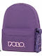 Polo Original Scarf School Backpack Junior High-High School With Water Bottle Holder Lilac 20 Litre 30 x 21 x 42cm 2026