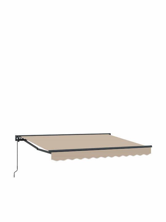 vidaXL Terrasse Zelt mit LEDs Beiges 3,5x2m