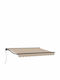 vidaXL Terrasse Zelt mit LEDs Beiges 3.5x2m