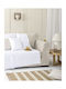 Nima Ριχτάρι Πολυθρόνας Chenille 180x180εκ. White