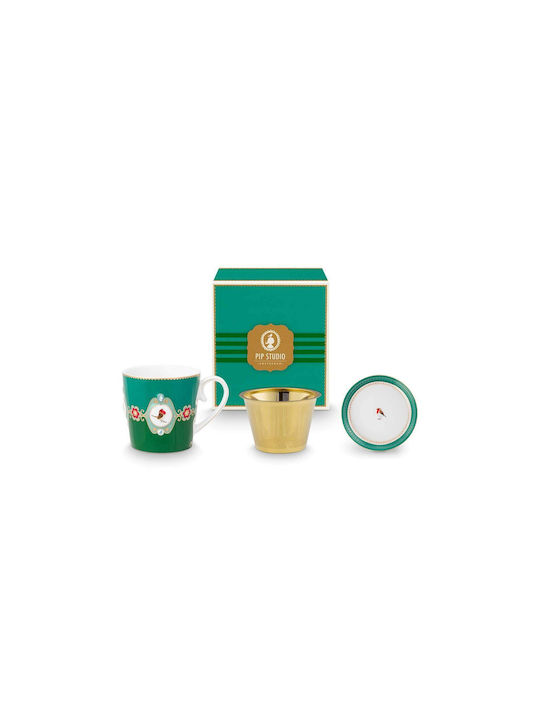 PiP Studio Κούπα Κεραμική Πράσινη 300ml
