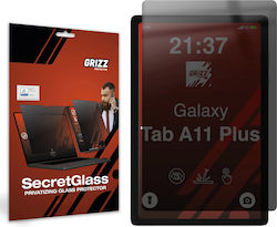 GrizzGlass Ceramic Privacy Ματ Tempered Glass (Galaxy Tab A9+ / Galaxy Tab A11+) Μαύρο