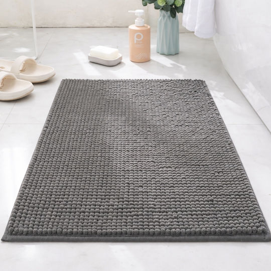 My Home Luxury Badematte Dunkelgrau 40x60cm