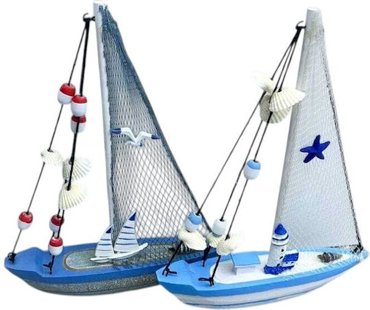 Decorative Plastic Ship 20x4x27cm 2 Pieces Decorative Plastic Ship 20x4x27cm 2 Pieces