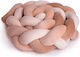 Amek Toys Crib Bumper Braided Inside Beige Brown 12x200cm