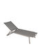 Șezlong Aluminiu Gri 194x67x95cm