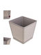 Kadax Beige Blumentopf mit Untersetzer 24cm