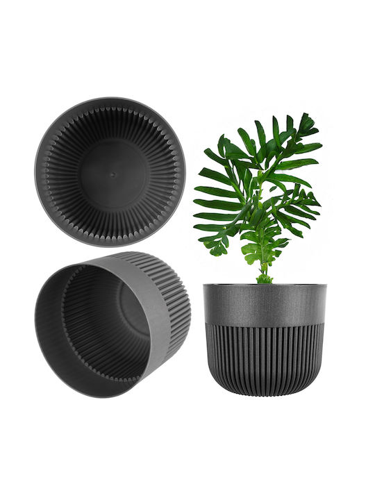 Kadax Ghiveci De Flori Din Plastic Gri Graphite...