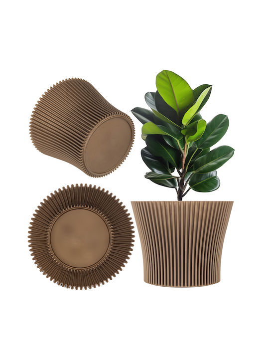 Kadax Plastic Gold Flower Pot