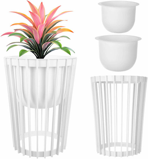 Kadax Kadax Kunststoff Blumentopf Weiß 29cm
