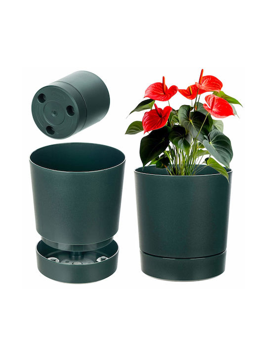 Kadax Kadax Kunststoff Grüner Blumentopf mit Un...