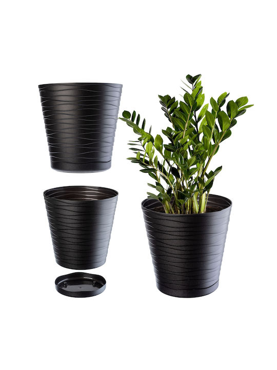 Kadax Kadax Kunststoff Schwarzer Blumentopf mit...