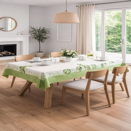 Τραπεζομάντηλο 24 Easter Verde Saint Clair 145x145 Πολυέστερ