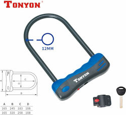 Shackle Lock Tonyon 165mm*245mm Two Security Keys Mounting Base Blue Black Color 1803-p
