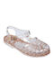 Women's White Flat Sandals