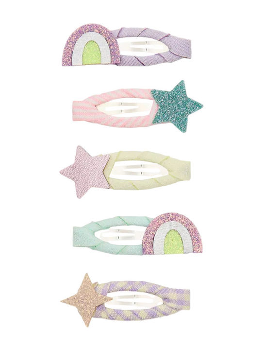 Mimi & Lula Set Kids Hair Clips with Star Hair Clips 5 Pieces