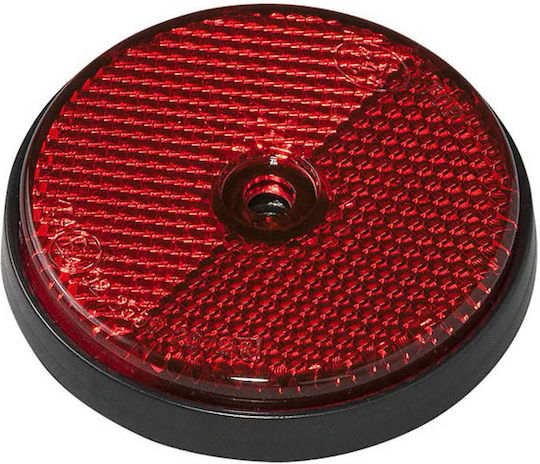 Round Red Reflector 60mm Screw On Proplus 343757