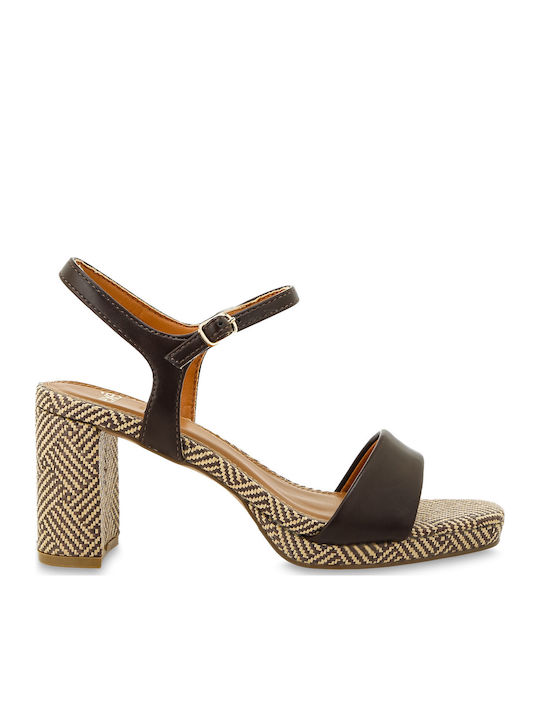 Exe Exe Damen Sandalen Braun
