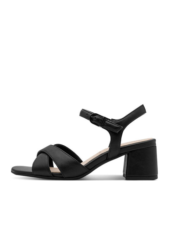 Tamaris Leather Sandals Black