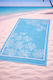 Cosmin Strandtuch Baumwolle Hellblau 165x90cm