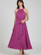 Summer Maxi Dress for Wedding - Christening Pink