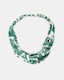 Hair Band One Size Green Print