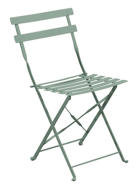 Καρέκλα Ζαππείου Μεταλλική Pantone Sandy Green ...