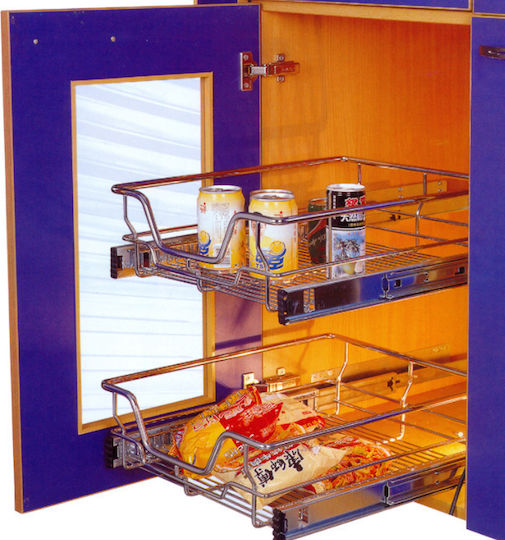 Telescopic Wire Drawer Nickel Matte S 2001