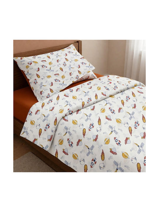 MayHome Set Kids Duvet Cover Double Size With Cotton Pillowcase Beige 180x240cm