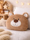 Kids Decorative Brown Pillow 30x26cm