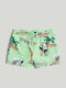 Kids Fabric Green Shorts/Bermuda