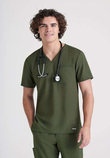 Grey's Anatomy Male Medical Blouse Gray