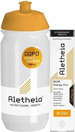 Aletheia Promo Bcaa Energy Plus Unterstützung Für Energie & Muskel Funktion 18 Sprudeltabletten & Aletheia Flasche 500ml
