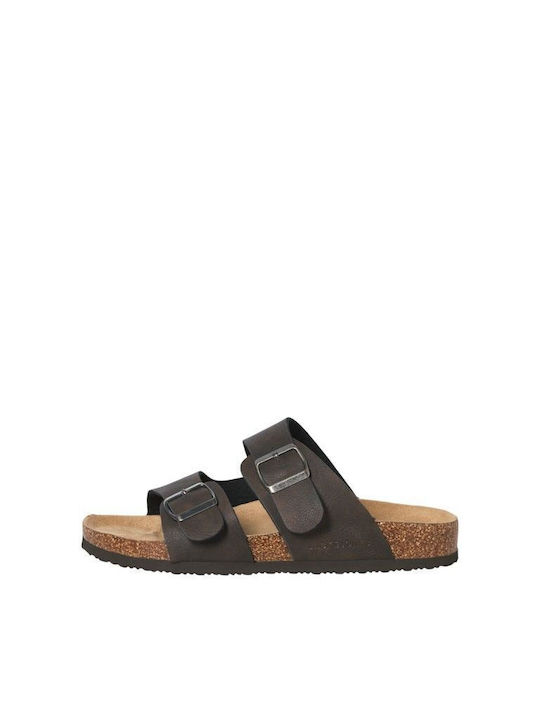 Men's Sandals In Tabac Brown Colour