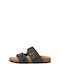 Men's Sandals In Tabac Brown Colour