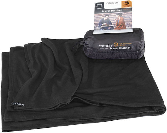 Cocoon Pătură Pentru Picnic 140x180cm În Culoare Neagră
