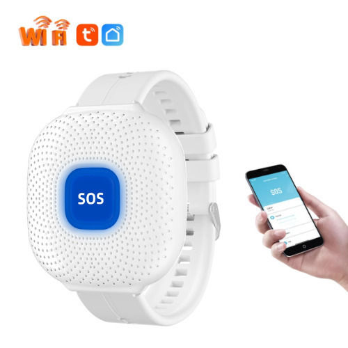 Cf103 Smart Life Sos Brățară De Urgență Wifi Albă