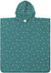 Beach Poncho Sun Protection Hood Whale Teal 1-3 Years Monneka