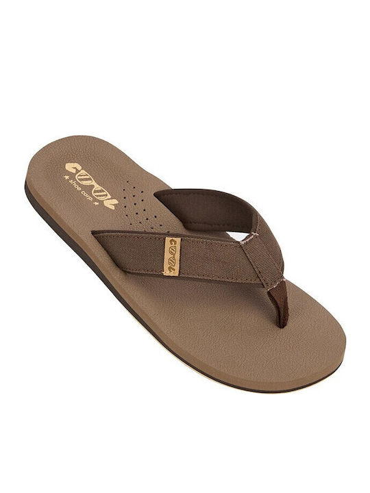 Slapi Bărbați Flip Flops Anatomici Maro