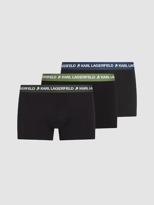 Karl Lagerfeld Herren Boxershorts Schwarz 3er Pack