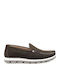 Δερμάτινα Γυναικεία Loafers σε Χακί Χρώμα