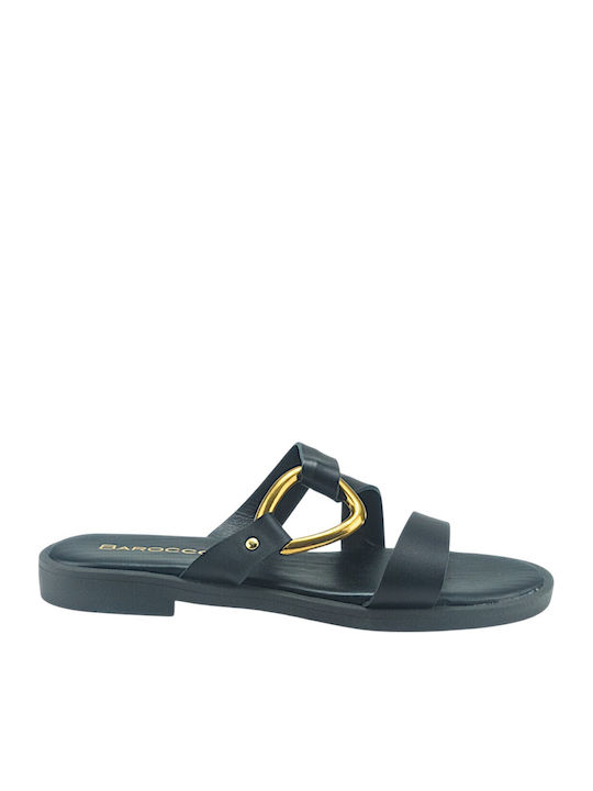 Barocco Black Sandals